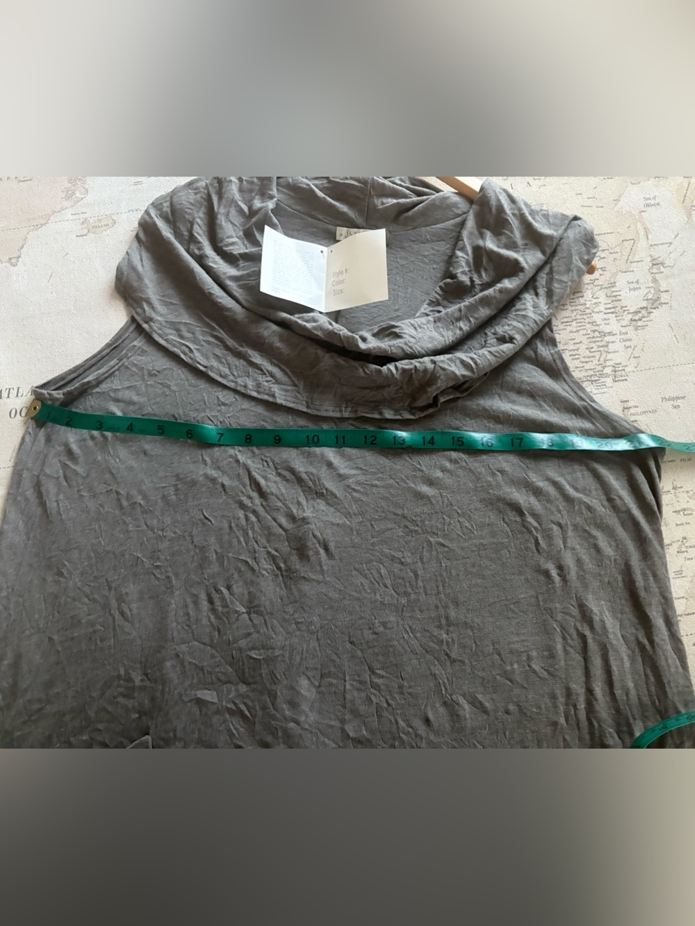 🆕Chalet Et Ceci Cowlneck Sleeveless Dress Asymmetrical Dress NWT Large - Picture 6 of 9